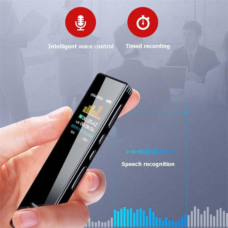 Máy ghi âm chuyên nghiệp MROBO A10, giảm tiếng ồn HD, máy nghe nhạc MP3 màn hình màu cho sinh viên, 8GB, 16GB