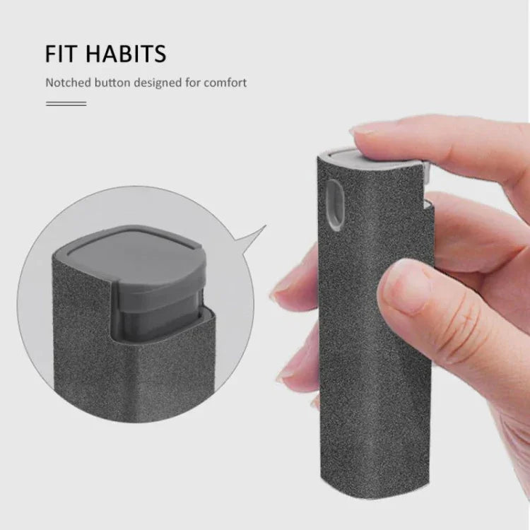 Bình xịt làm sạch màn hình máy tính điện thoại di động cầm tay, màu hồng mơ (kèm vỏ và bao bì), màu xám không gian (kèm vỏ và bao bì)