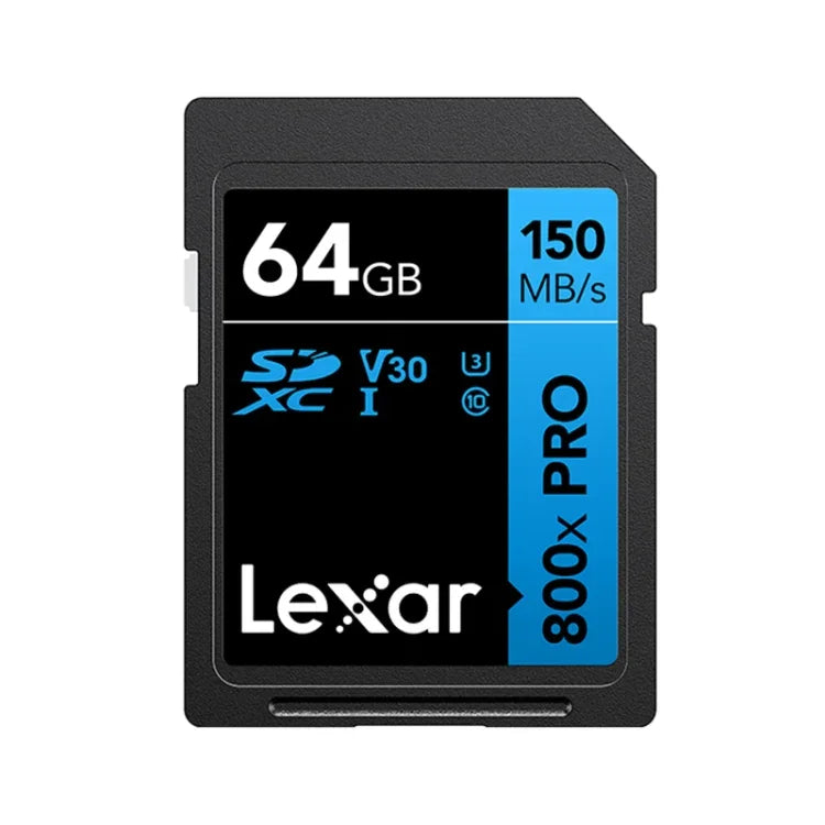 Thẻ nhớ Lexar SD-800X Pro tốc độ cao cho máy ảnh SLR, 32GB, 64GB