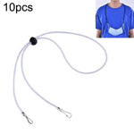 10 dây đeo khẩu trang chống mất có thể điều chỉnh và móc tai, chất liệu cashmere, màu trắng, đen, vàng, xanh lá, xanh dương, hồng, đỏ, xám
