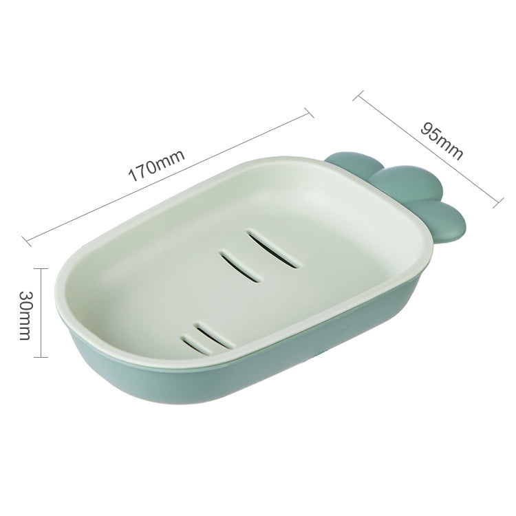 3 cái hộp đựng xà phòng nhà vệ sinh hai lớp có nắp, hộp đựng xà phòng dễ thương sáng tạo, màu xanh lá, trắng, vàng, hồng