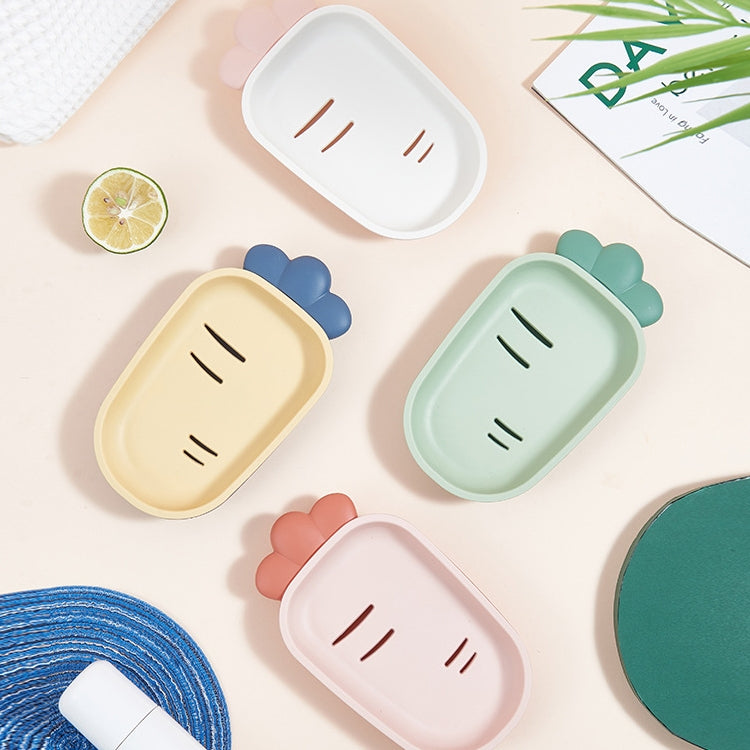 3 cái hộp đựng xà phòng nhà vệ sinh hai lớp có nắp, hộp đựng xà phòng dễ thương sáng tạo, màu xanh lá, trắng, vàng, hồng