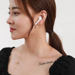 Dây chống mất tai nghe không dây đa năng, kiểu dáng đơn giản dễ thương, dây chuyền chống mất hình bướm Zircon