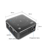 Máy chiếu mini thông minh P11 854x480 DLP với điều khiển từ xa hồng ngoại, Android 9.0, 2GB+16GB, Hỗ trợ WiFi 2.4G/5G, Bluetooth, Thẻ TF