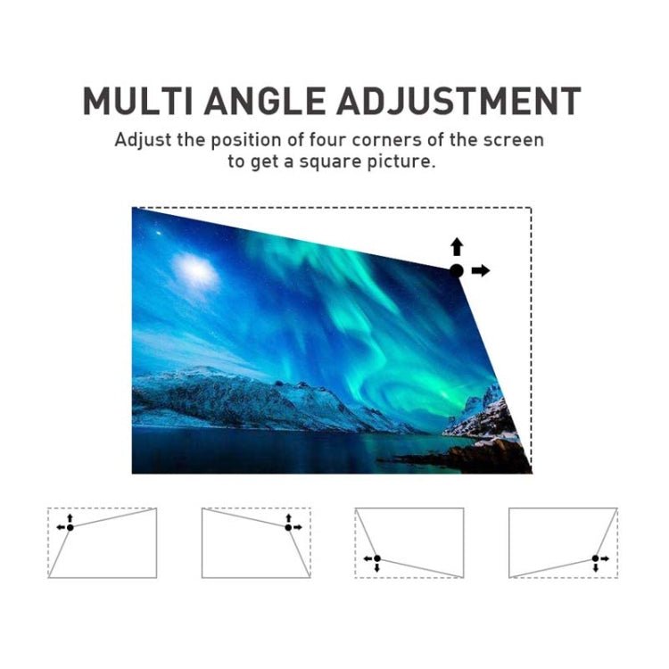 Máy chiếu mini thông minh P11 854x480 DLP với điều khiển từ xa hồng ngoại, Android 9.0, 2GB+16GB, Hỗ trợ WiFi 2.4G/5G, Bluetooth, Thẻ TF