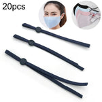 20 cái dây khẩu trang đàn hồi điều chỉnh được, giao màu ngẫu nhiên, dây khẩu trang đàn hồi