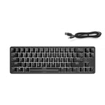 Bàn phím cơ mini Ajazz K680T 68 phím có dây USB, chế độ kép sạc, chiều dài cáp: 1,6m, phím xanh lá, đen, trà