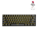 Bàn phím cơ chơi game Bluetooth / không dây RK61 61 phím cho máy tính bảng và điện thoại, chiều dài cáp: 1,5m, phím trà, xanh lá, đỏ