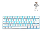 Bàn phím cơ chơi game Bluetooth / không dây RK61 61 phím cho máy tính bảng và điện thoại, chiều dài cáp: 1,5m, phím trà, xanh lá, đỏ