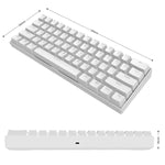 Bàn phím cơ chơi game Bluetooth / không dây RK61 61 phím cho máy tính bảng và điện thoại, chiều dài cáp: 1,5m, phím trà, xanh lá, đỏ