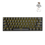 Bàn phím cơ chơi game Bluetooth / không dây RK61 61 phím cho máy tính bảng và điện thoại, chiều dài cáp: 1,5m, phím trà, xanh lá, đỏ