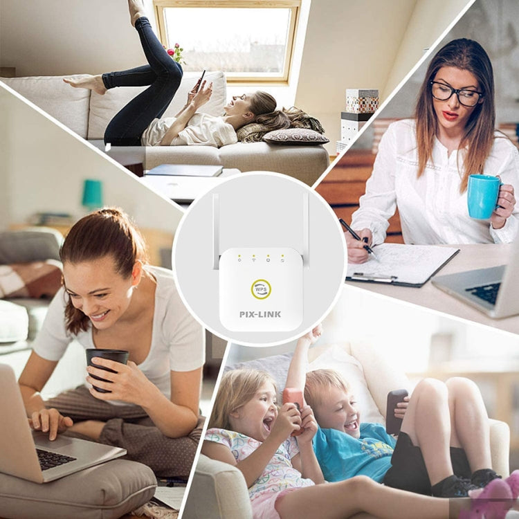 PIX-LINK WR22 bộ khuếch đại tín hiệu Wifi không dây 300Mbps, phích cắm EU, phích cắm US, phích cắm UK, phích cắm AU
