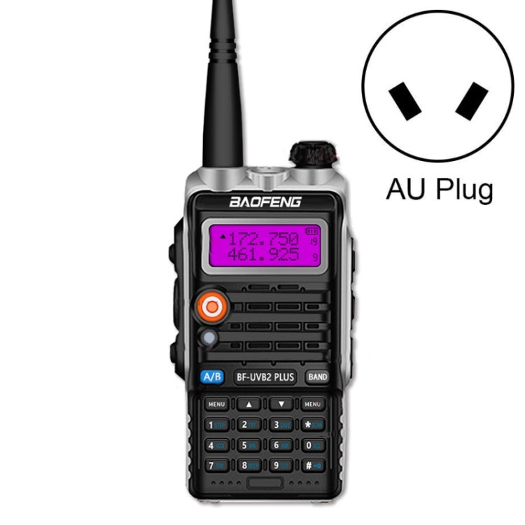 Bộ đàm Baofeng BF-B2Plus ngoài trời mini công suất cao FM 15km, phích cắm AU, phích cắm EU, phích cắm US, phích cắm UK