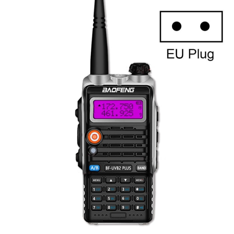 Bộ đàm Baofeng BF-B2Plus ngoài trời mini công suất cao FM 15km, phích cắm AU, phích cắm EU, phích cắm US, phích cắm UK