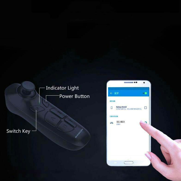 Kính thực tế ảo VR có điều khiển từ xa, điện thoại Android, lật trang sách điện tử, quay video ngắn, chụp ảnh selfie, tay cầm Bluetooth
