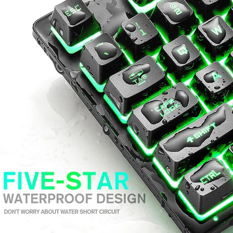 Bàn phím chơi game ZIYOULANG K16 87 phím đèn LED nhiều màu, chiều dài cáp: 1.5m, model K16