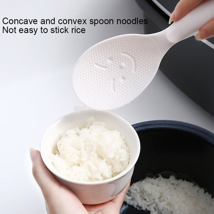 Muỗng gạo mặt cười sáng tạo loại đứng, muỗng nấu cơm bếp đạt tiêu chuẩn thực phẩm