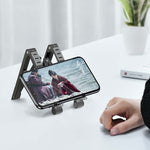 Giá đỡ laptop kim loại gập, mini, phẳng, nâng cao, màu xám, bạc