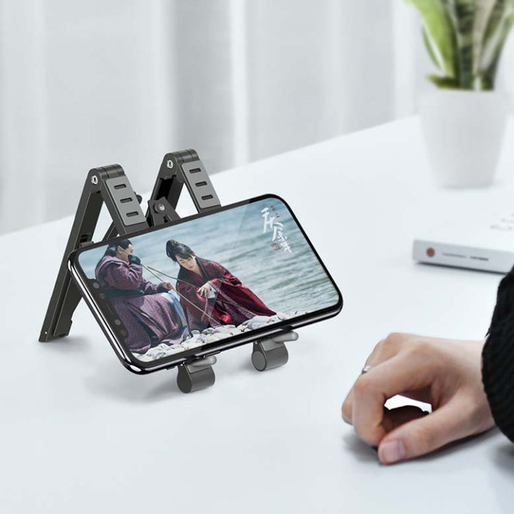 Giá đỡ laptop kim loại gập, mini, phẳng, nâng cao, màu xám, bạc