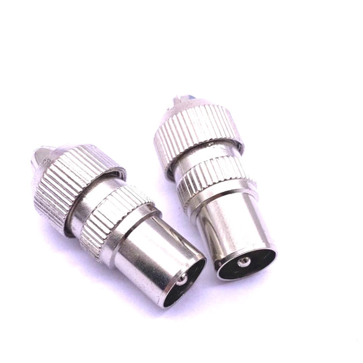 50 đầu cắm anten kim loại TV, cáp tần số vô tuyến video RF đầu đực