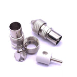 50 đầu cắm anten kim loại TV, cáp tần số vô tuyến video RF đầu đực