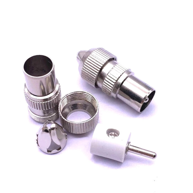 50 đầu cắm anten kim loại TV, cáp tần số vô tuyến video RF đầu đực