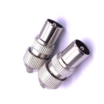 50 đầu cắm anten kim loại TV, cáp tần số vô tuyến video RF đầu đực