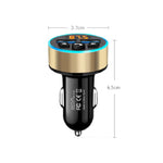 Halo Car MP3 Bluetooth Player Car Charger Car FM Transmitter 3.1A Car Charger, Elegant Black, Tyrant Gold, Snow Silver