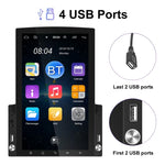 Máy nghe nhạc MP5 xe hơi màn hình dọc 9.7 inch HD kính 2.5D, máy đa năng Android dẫn đường, tiêu chuẩn, tiêu chuẩn + 4 đèn camera, tiêu chuẩn + 8 đèn camera, tiêu chuẩn + 12 đèn camera