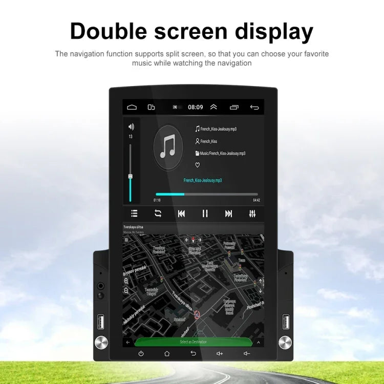 Máy nghe nhạc MP5 xe hơi màn hình dọc 9.7 inch HD kính 2.5D, máy đa năng Android dẫn đường, tiêu chuẩn, tiêu chuẩn + 4 đèn camera, tiêu chuẩn + 8 đèn camera, tiêu chuẩn + 12 đèn camera