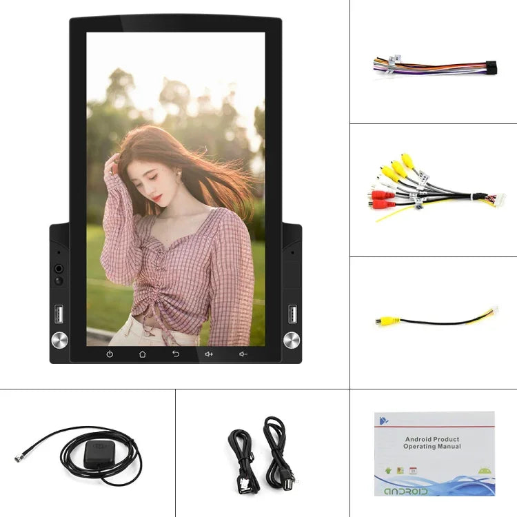 Máy nghe nhạc MP5 xe hơi màn hình dọc 9.7 inch HD kính 2.5D, máy đa năng Android dẫn đường, tiêu chuẩn, tiêu chuẩn + 4 đèn camera, tiêu chuẩn + 8 đèn camera, tiêu chuẩn + 12 đèn camera