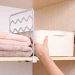 Vách ngăn tủ quần áo nhiều tầng, vách ngăn kệ sách, thanh phân chia tự do, màu trắng, xám