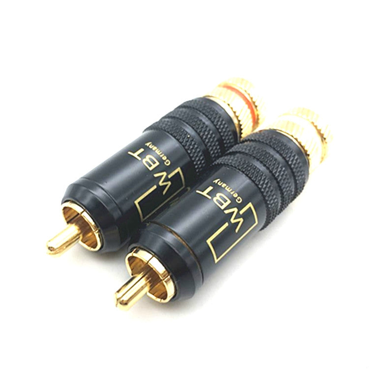 2 cái đầu cắm RCA hình hoa sen WBT-0144 cắm AV âm thanh và video