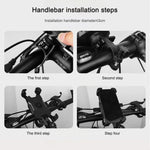 Giá Đỡ Điện Thoại Xe Đạp Điện Có Thể Xoay 360 Độ Giá Đỡ Điều Chỉnh Bốn Chiều Cho Xe Máy, Tay Lái, Gương Chiếu Hậu