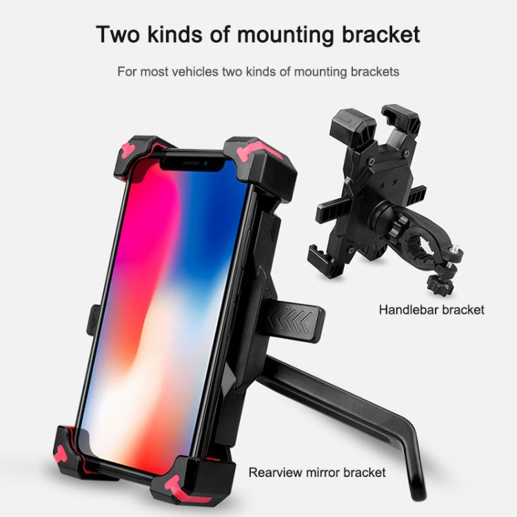 Giá Đỡ Điện Thoại Xe Đạp Điện Có Thể Xoay 360 Độ Giá Đỡ Điều Chỉnh Bốn Chiều Cho Xe Máy, Tay Lái, Gương Chiếu Hậu