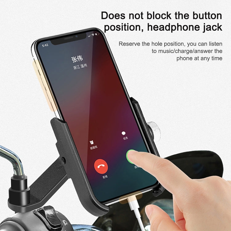 Giá đỡ điện thoại di động cho xe đạp, xe máy, xe điện điều hướng, tay lái, gương chiếu hậu