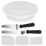 Bộ bàn xoay trang trí bánh, túi silicone trang trí, bộ làm bánh tự làm, 6 cái/bộ, 12 cái/bộ, 60 cái/bộ