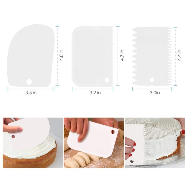 Bộ bàn xoay trang trí bánh, túi silicone trang trí, bộ làm bánh tự làm, 6 cái/bộ, 12 cái/bộ, 60 cái/bộ