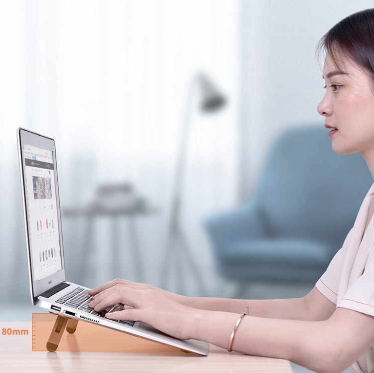 Giá đỡ máy tính xách tay gập di động Oatsbasf, có quạt sưởi nâng cao, màu bạc, xám