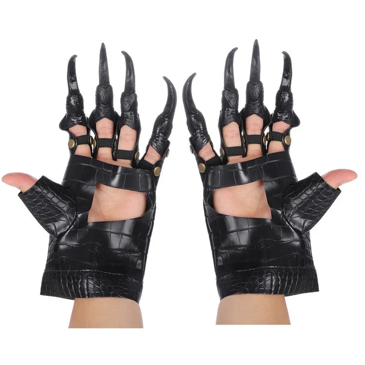 Phụ kiện bóng lễ hội Halloween, găng tay cosplay móng rồng, găng tay móng rồng