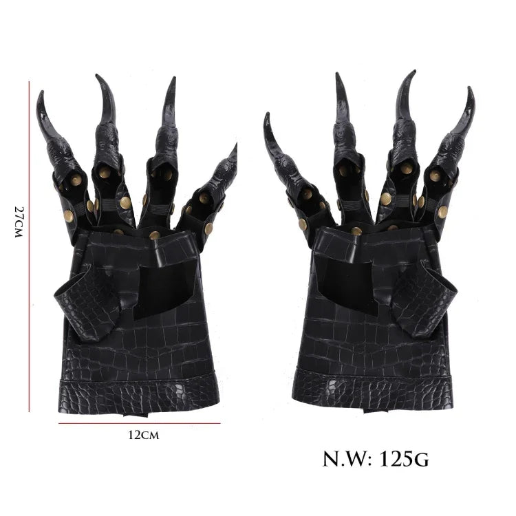 Phụ kiện bóng lễ hội Halloween, găng tay cosplay móng rồng, găng tay móng rồng