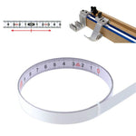 Thước thép dính có thước cuộn keo tự dính, 1m, 2m, 3m, 4m, 5m mặt trước; 1m, 2m, 3m, 4m, 5m mặt sau; 1m, 2m, 3m điểm giữa