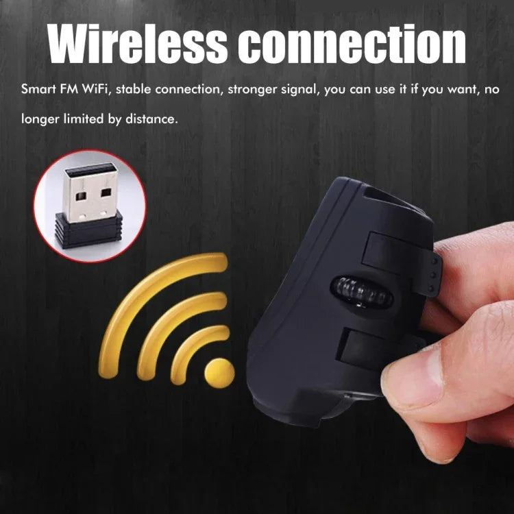 Chuột lười ngón tay không dây GM306 2.4GHz có đầu thu USB, GM306 2.4GHz không dây