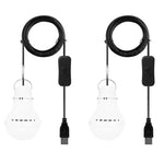 Đèn pin cắm trại USB, đèn khẩn cấp, 2 cái