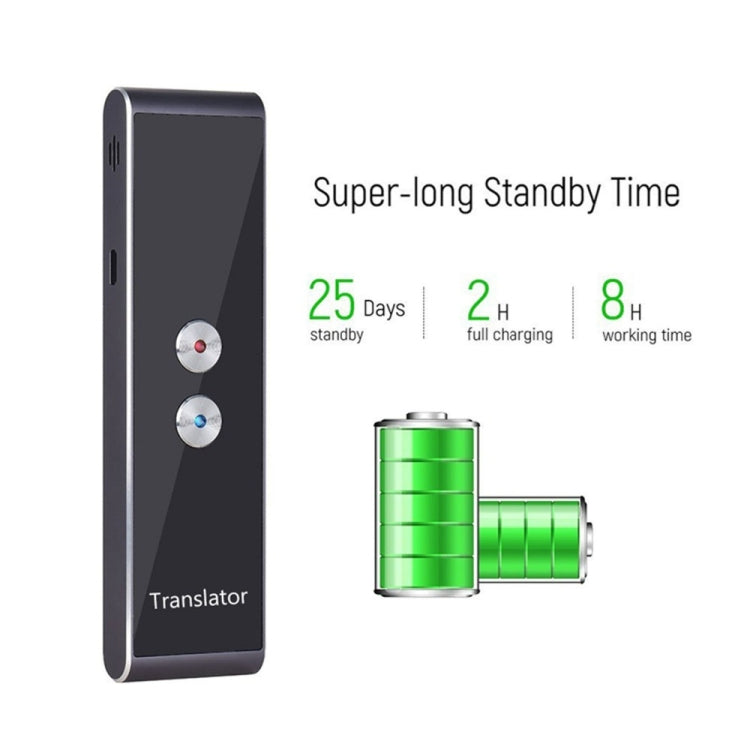 Máy dịch ngôn ngữ bỏ túi T8, 30 ngôn ngữ, đàm thoại hai chiều thời gian thực, máy dịch di động cho học tập cá nhân và du lịch