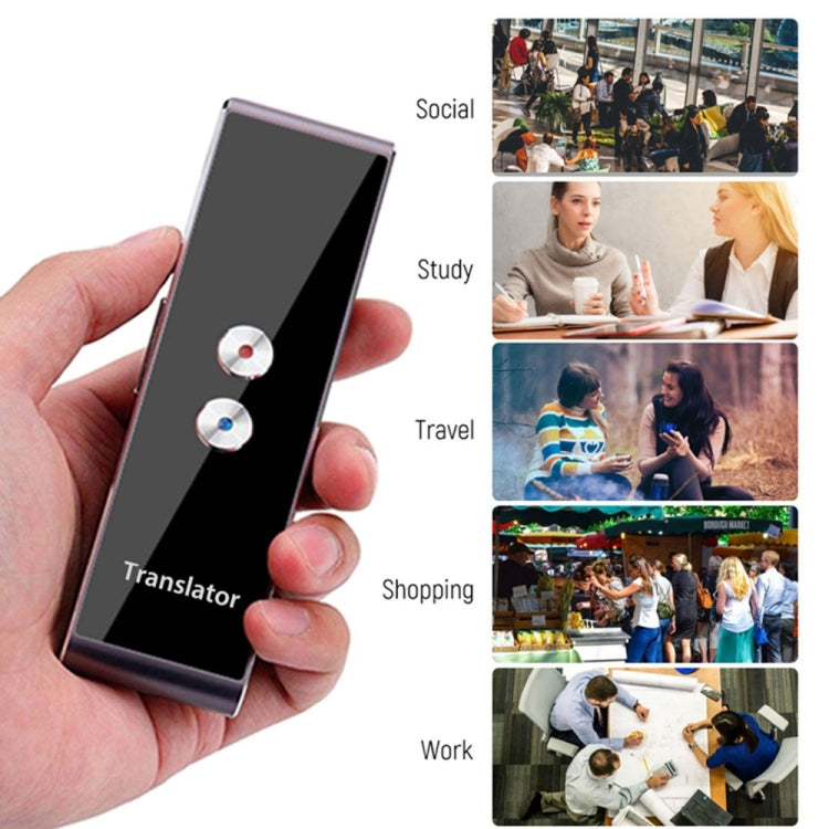 Máy dịch ngôn ngữ bỏ túi T8, 30 ngôn ngữ, đàm thoại hai chiều thời gian thực, máy dịch di động cho học tập cá nhân và du lịch