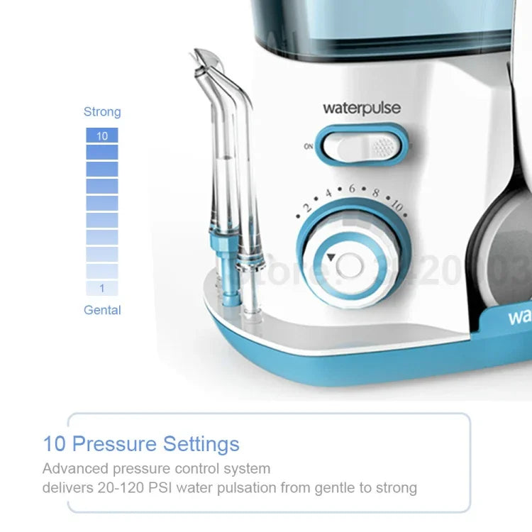 Máy tăm nước Waterpulse V300 dung tích 800ml, máy làm sạch răng miệng, dùng cho Mỹ, Anh, EU