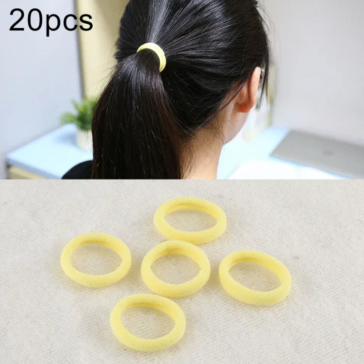 Bộ 20 Chiếc Dây Buộc Tóc Cao Su Cho Bé Gái