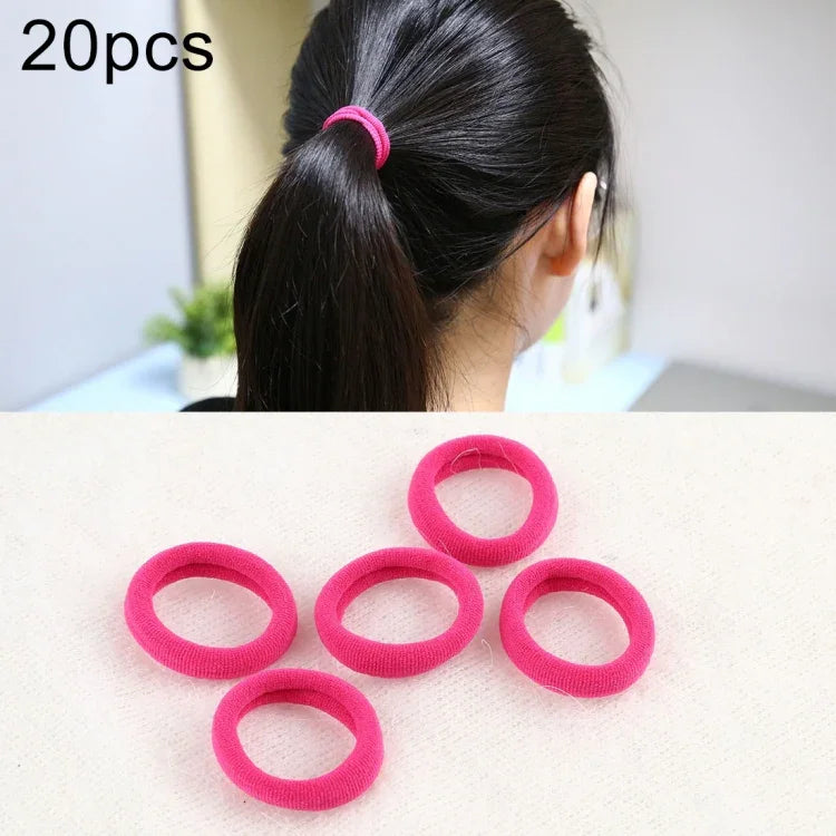Bộ 20 Chiếc Dây Buộc Tóc Cao Su Cho Bé Gái
