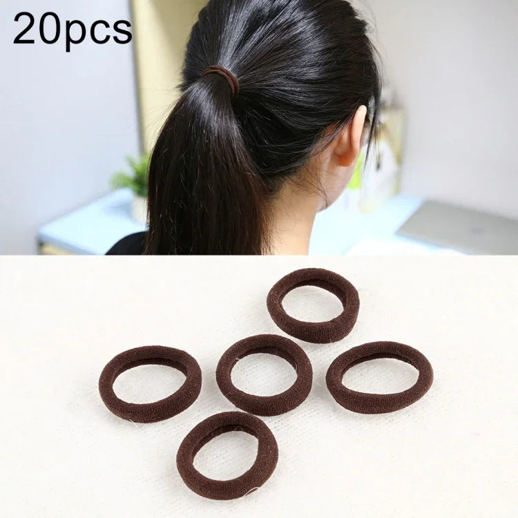 Bộ 20 Chiếc Dây Buộc Tóc Cao Su Cho Bé Gái